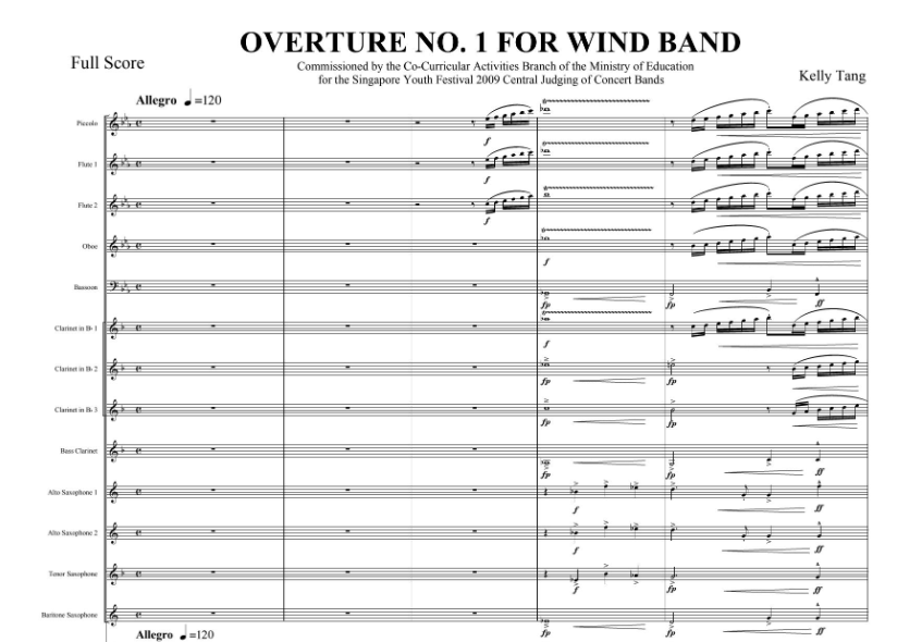 Score Analysis: Overture No. 1